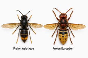 comparaison frelon asiatique